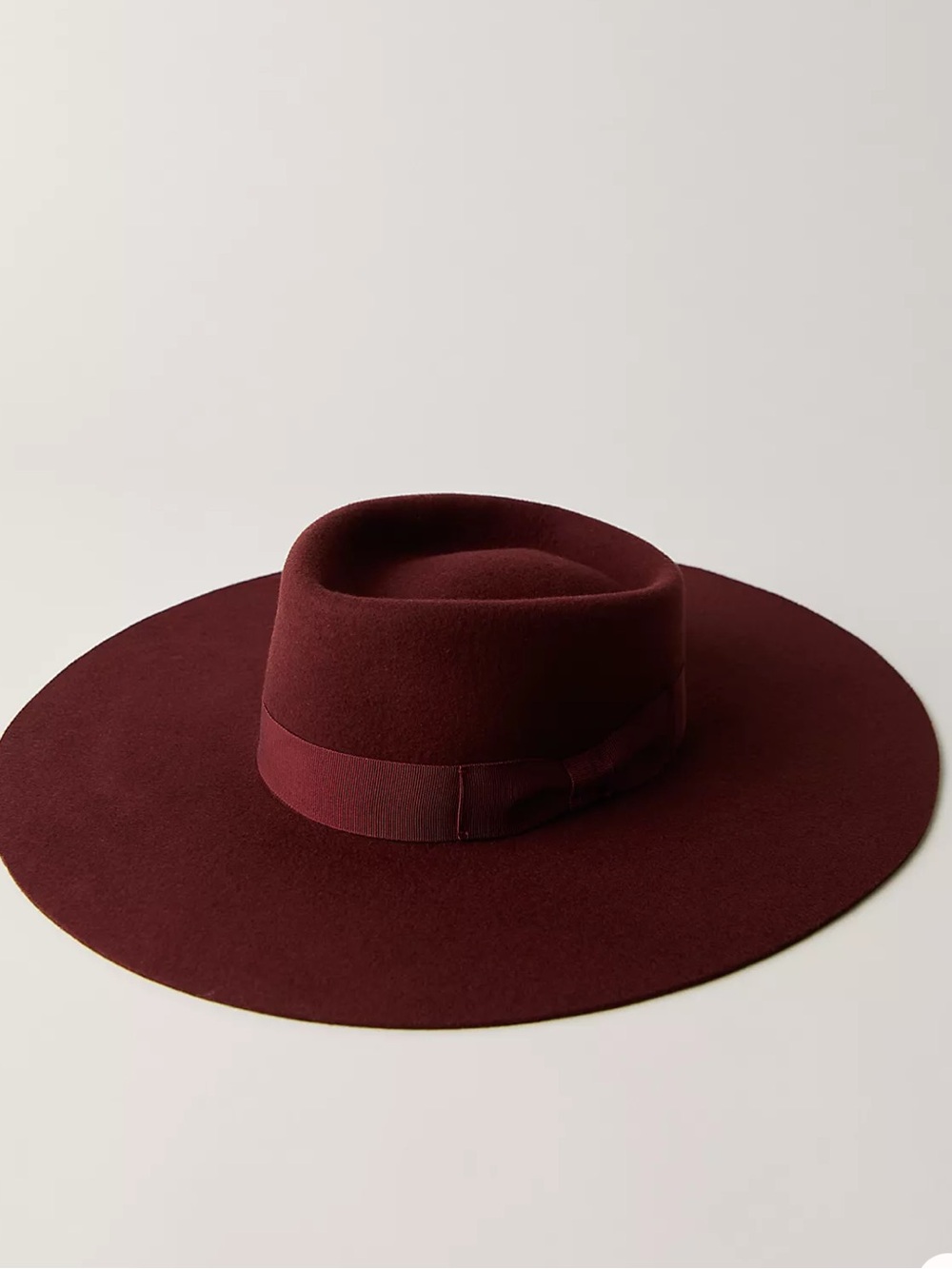 New Anthropologie Van Palma Paul Hat Burgundy Sz S